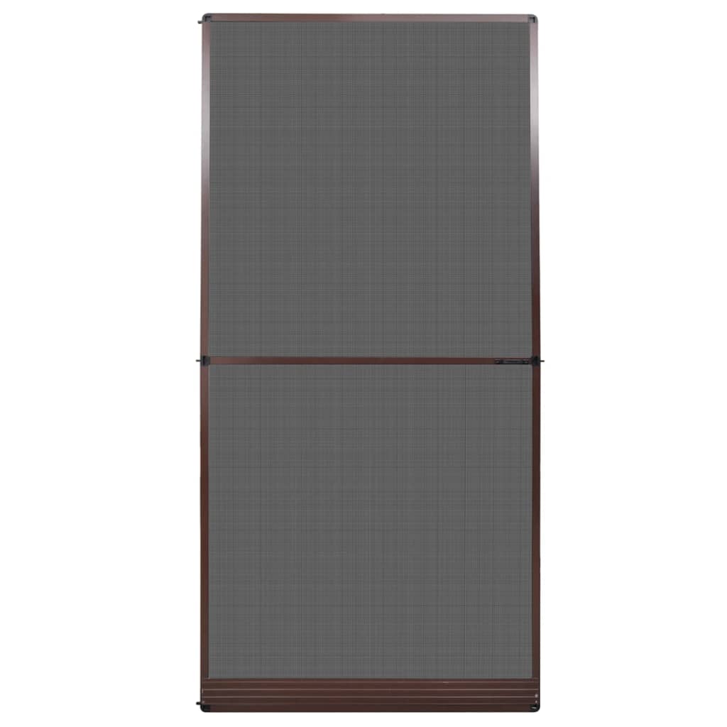 Brown-Hinged Insect Screen for Doors XL
