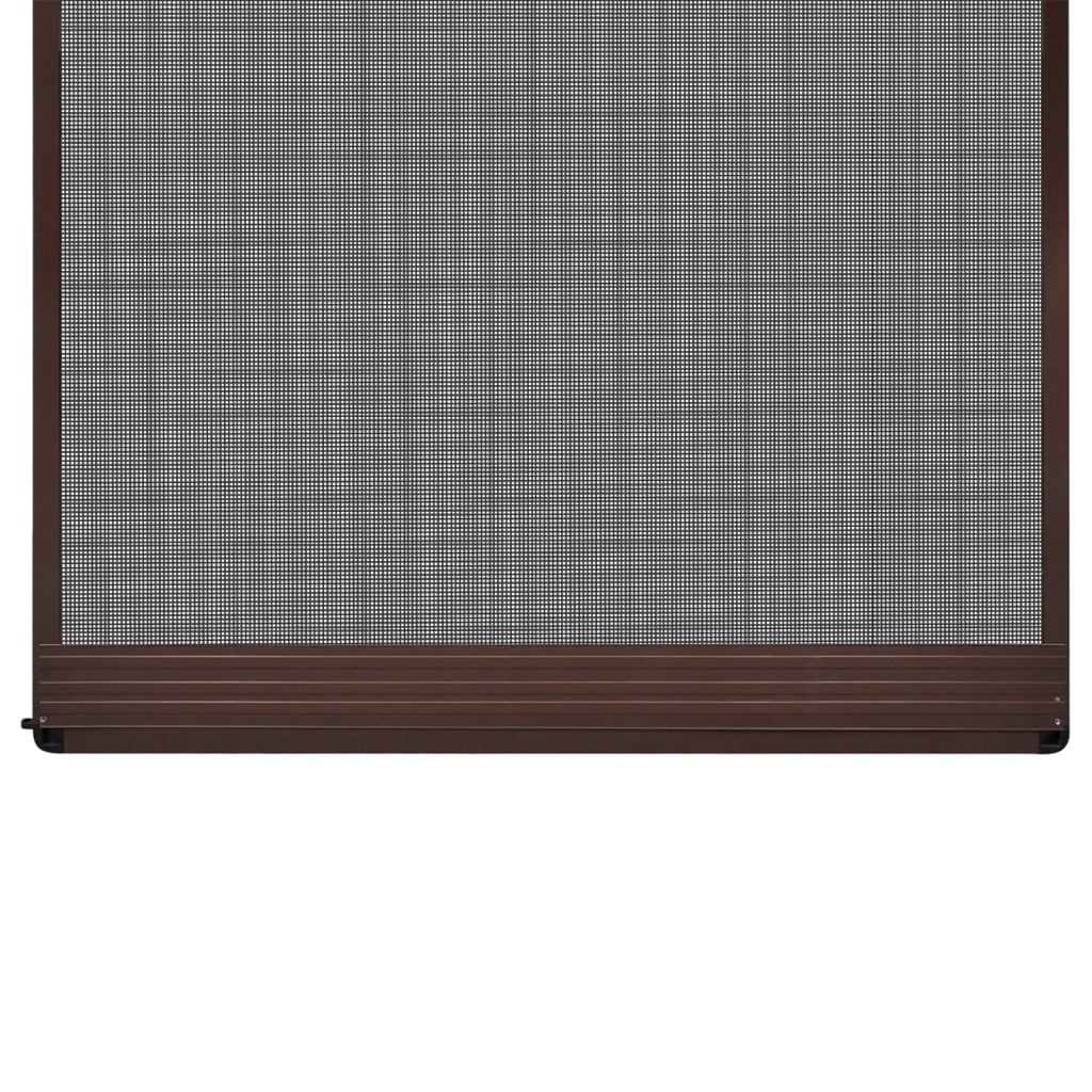 Brown-Hinged Insect Screen for Doors XL