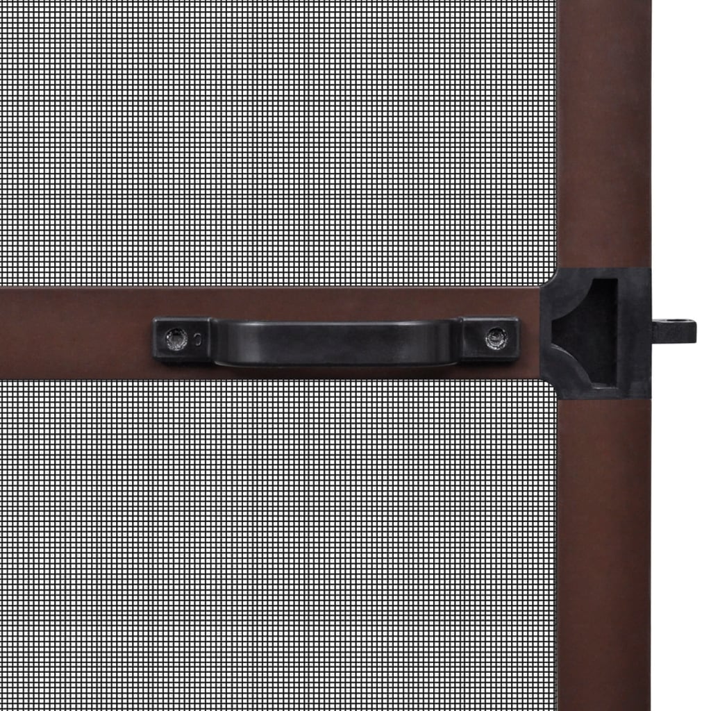 Brown-Hinged Insect Screen for Doors XL