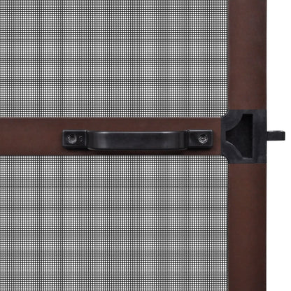 Brown-Hinged Insect Screen for Doors XL