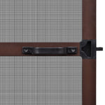 Brown-Hinged Insect Screen for Doors XL