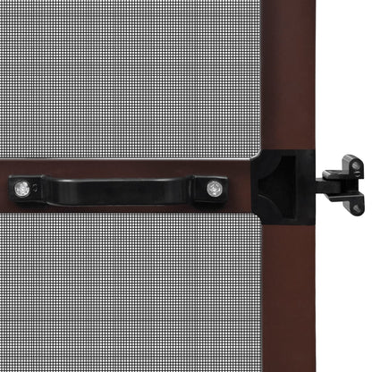 Brown-Hinged Insect Screen for Doors XL