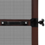 Brown-Hinged Insect Screen for Doors XL