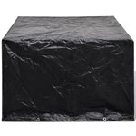 Garden Furniture Cover 4 Person Poly Rattan Set 8 Eyelets