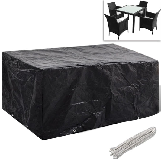 Garden Furniture Cover 4 Person Poly Rattan Set 8 Eyelets - 180×140×90cm