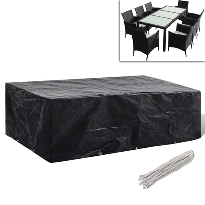 Garden Furniture Cover 8 Person Poly Rattan Set 10 Eyelets - 300×140×90cm