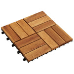 10 pcs Acacia Decking Tiles