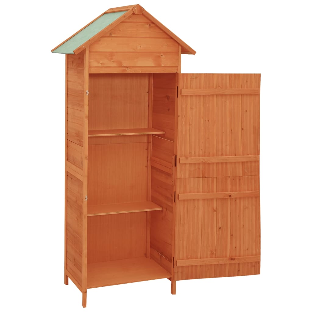 Garden Storage Cabinet Brown