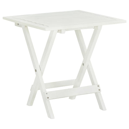 Bistro Table White  Solid Acacia Wood