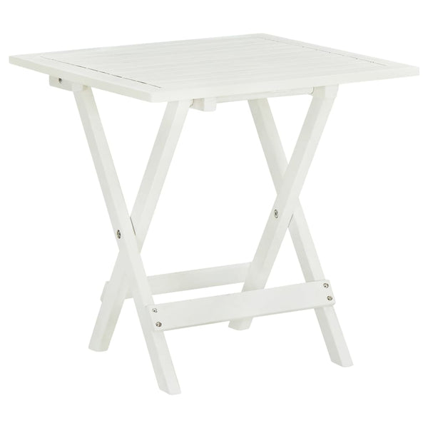  Bistro Table White  Solid Acacia Wood