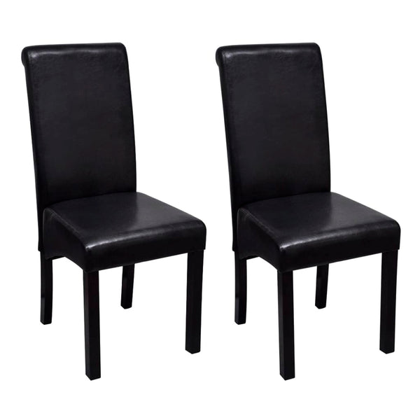  Dining Chairs 2 pcs Black