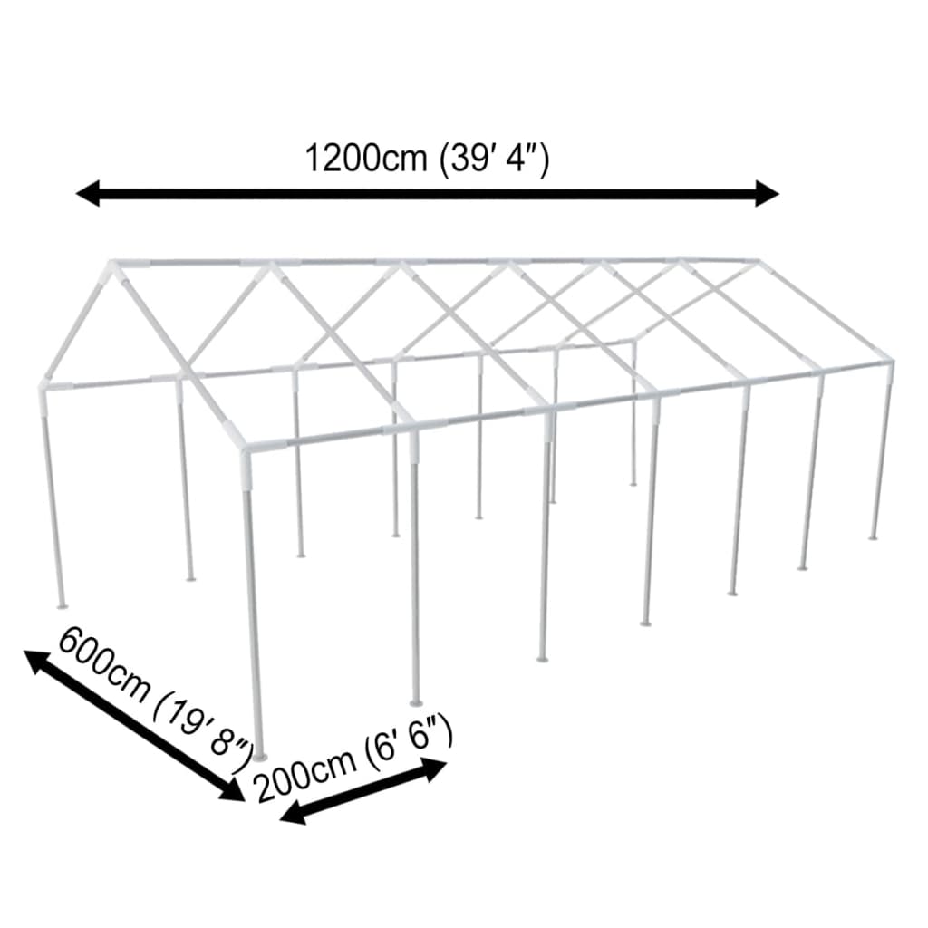 Steel Frame for Party Tent - 12×6m