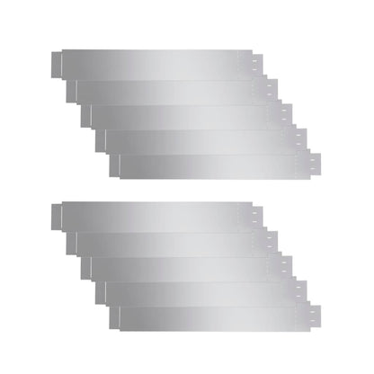 Set of 10 Fleible Lawn Fence Galvanised Steel