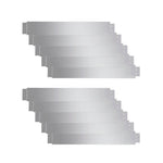 Set of 10 Fleible Lawn Fence Galvanised Steel