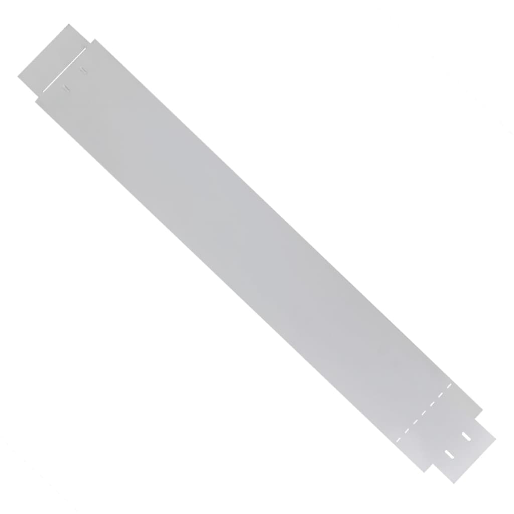 Set of 10 Fleible Lawn Fence Galvanised Steel