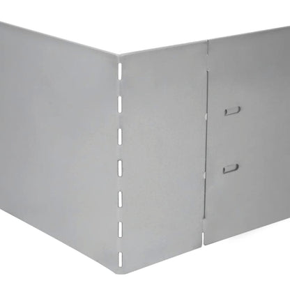 Set of 10 Fleible Lawn Fence Galvanised Steel