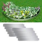 Set of 10 Fleible Lawn Fence Galvanised Steel