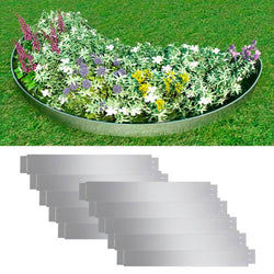 Set of 10 Fleible Lawn Fence Galvanised Steel