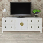 Entertainment Unit Asian Style with 8 Drawers and 2 Doors