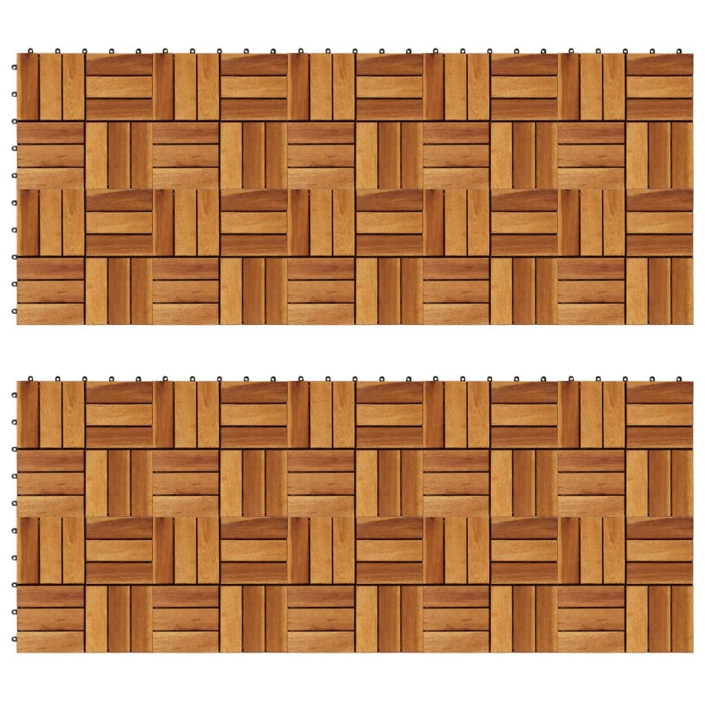 Decking Tiles  Acacia Set of 20