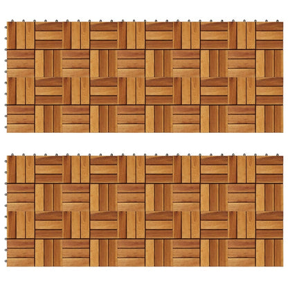 Decking Tiles  Acacia Set of 20