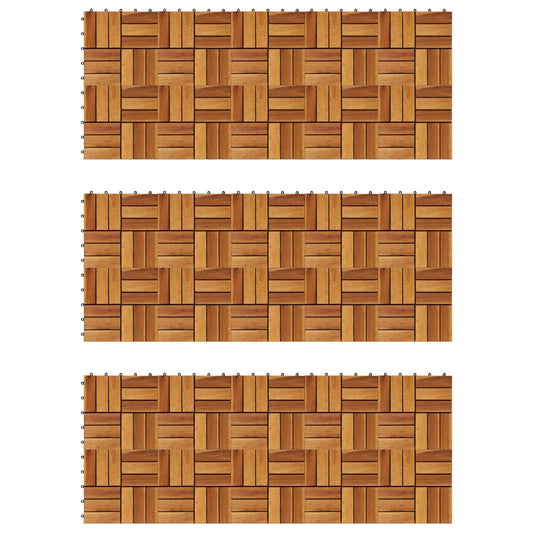 Decking Tiles  Acacia Set of 30
