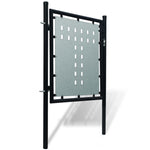 Black Single Door Fence Gate S