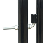 Black Single Door Fence Gate S