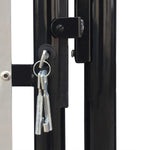 Black Single Door Fence Gate S