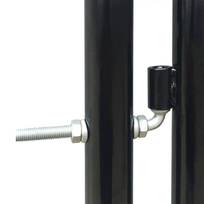 Black Single Door Fence Gate L