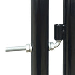 Black Single Door Fence Gate XXL