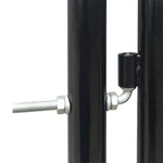 Black Single Door Fence Gate XXXL