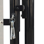 Black Single Door Fence Gate XXXL