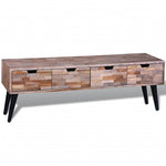 Console TV Cabinet with 4 Drawers Reclaimed Teak