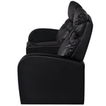 Recliner 2-seat Artificial Leather Black
