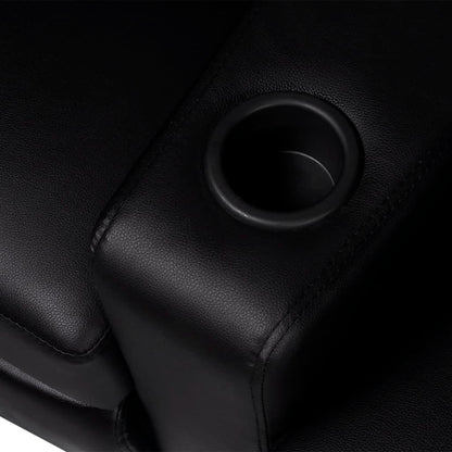 Recliner 2-seat Artificial Leather Black