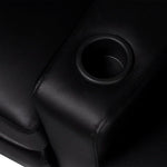 Recliner 2-seat Artificial Leather Black