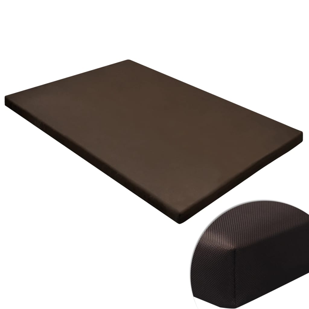 Dog Mat Flat Square Brown M