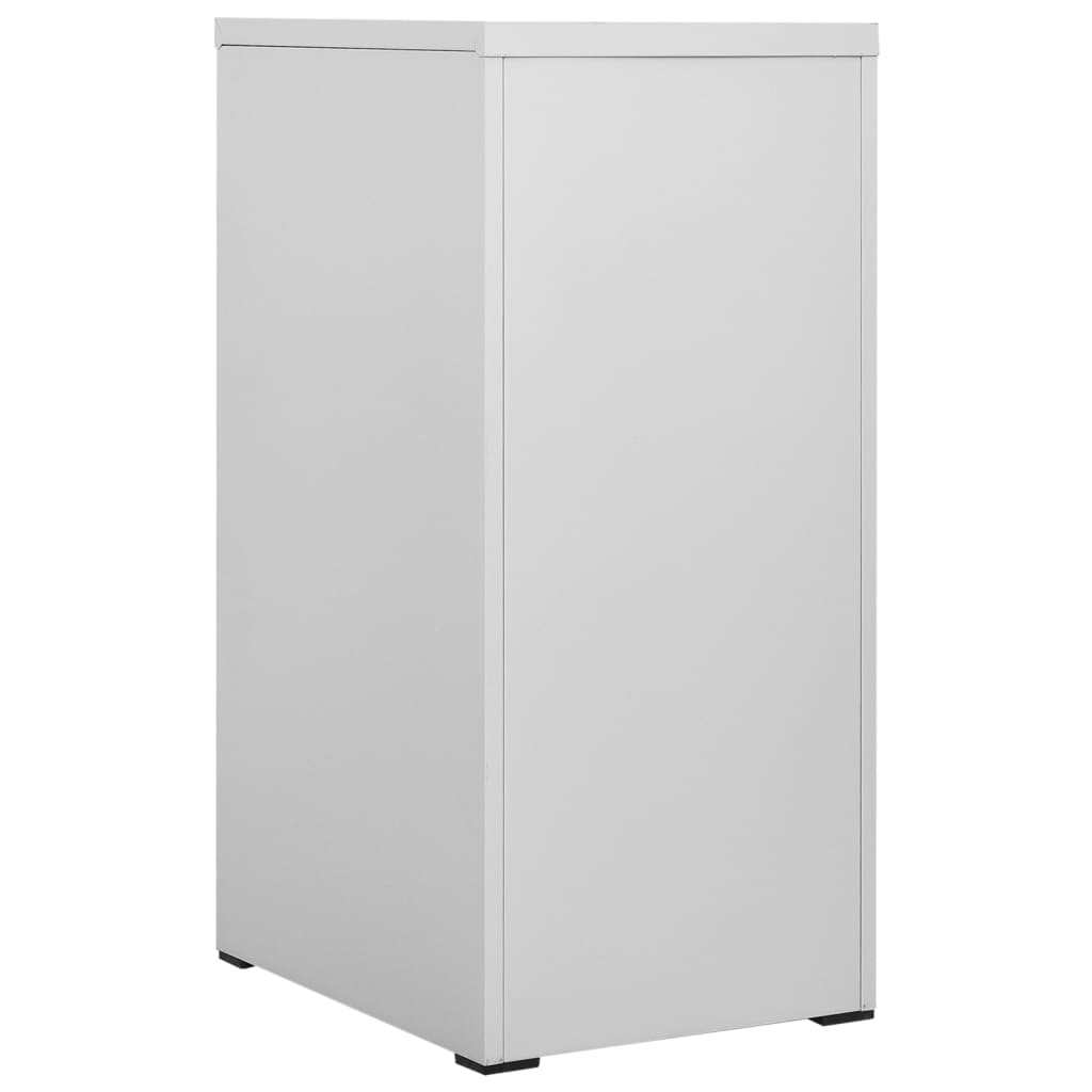 File Cabinet with 3 Drawers Grey 102,5 cm Steel