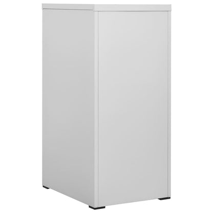 File Cabinet with 3 Drawers Grey 102,5 cm Steel