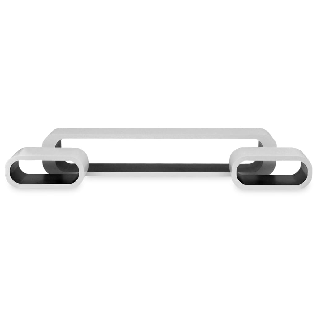 3 White-black MDF Floating Wall Display Shelf Cubes Book/DVD Storage