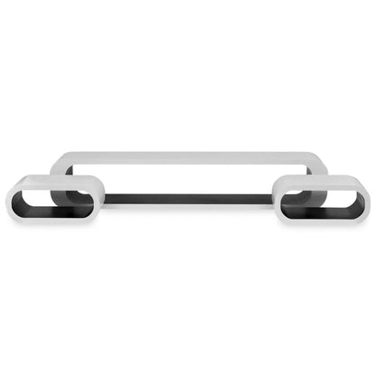 3 White-black MDF Floating Wall Display Shelf Cubes Book/DVD Storage