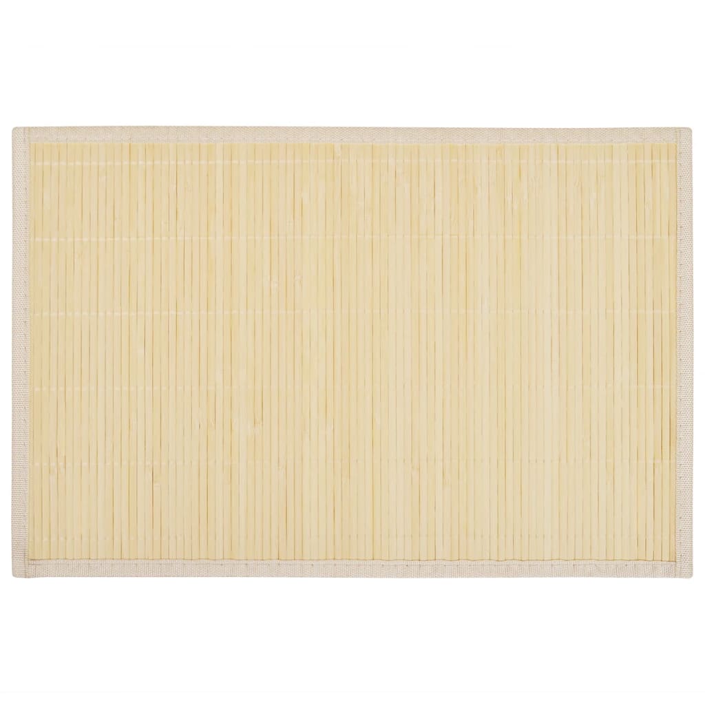 6 Baboo Placemats Natural