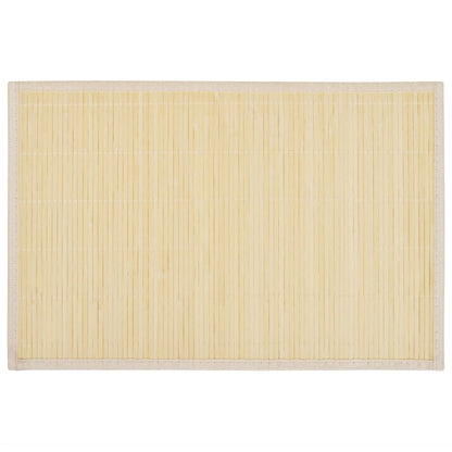 6 Baboo Placemats Natural