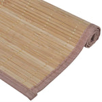 6 Baboo Placemats Brown