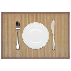 6 Baboo Placemats Brown