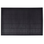 6 Baboo Placemats Black