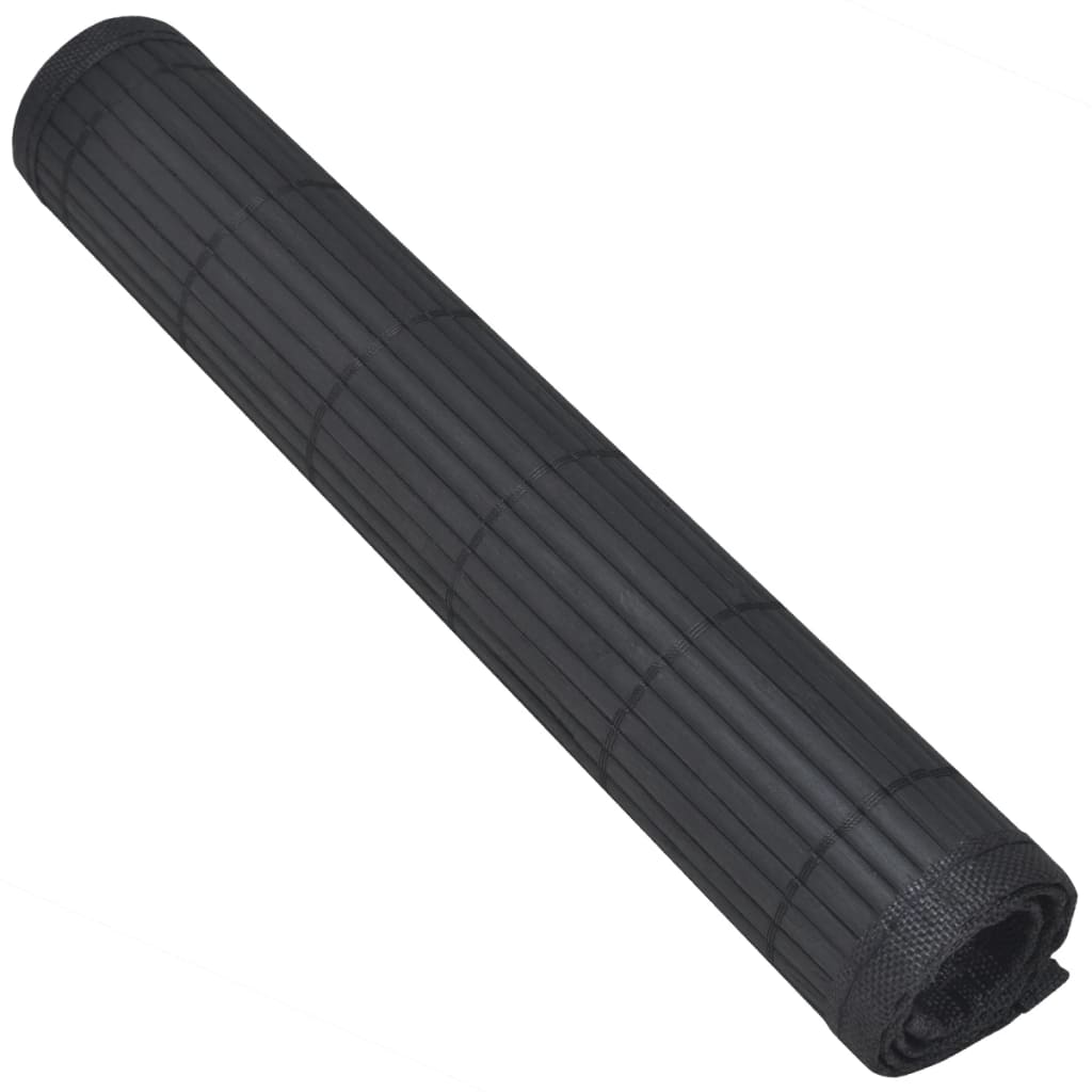 6 Baboo Placemats Black