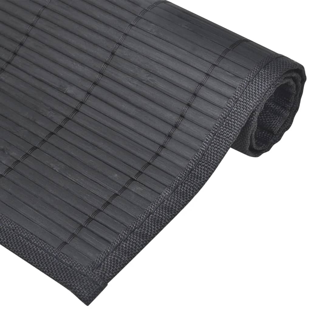 6 Baboo Placemats Black