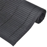 6 Baboo Placemats Black